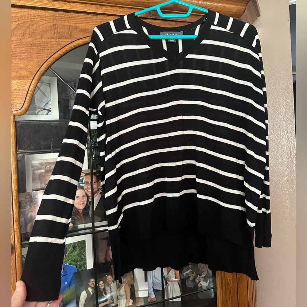 Small Charter Club Black and White Striped Women's Knit Top. MUST BE BUNDLED